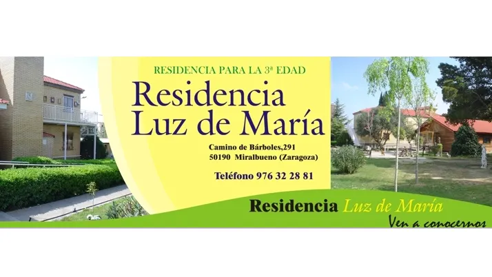 Residencia 3ª Edad Luz De María - Zaragoza